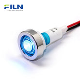 10mm Plastic Pilot Light 12V-220V Wire Lead Threaded Mounting for Sale FILN