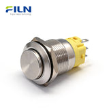 19mm High Head Push-Button Switch Stainless Steel 3-Pin Terminal | Momentary & Latching | FILN