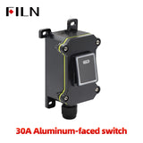 30A Rocker SwitchToggle Switch LED Waterproof Inline Switch 12V 24V 220V Waterproof IP65 Sealed Outdoor Box & Inline Cord Power