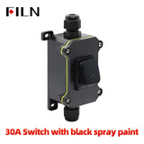 30A Rocker SwitchToggle Switch LED Waterproof Inline Switch 12V 24V 220V Waterproof IP65 Sealed Outdoor Box & Inline Cord Power