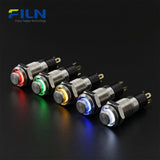 8mm Miniature Push Button Switch | Pre-wired Micro Metal Button | FILN