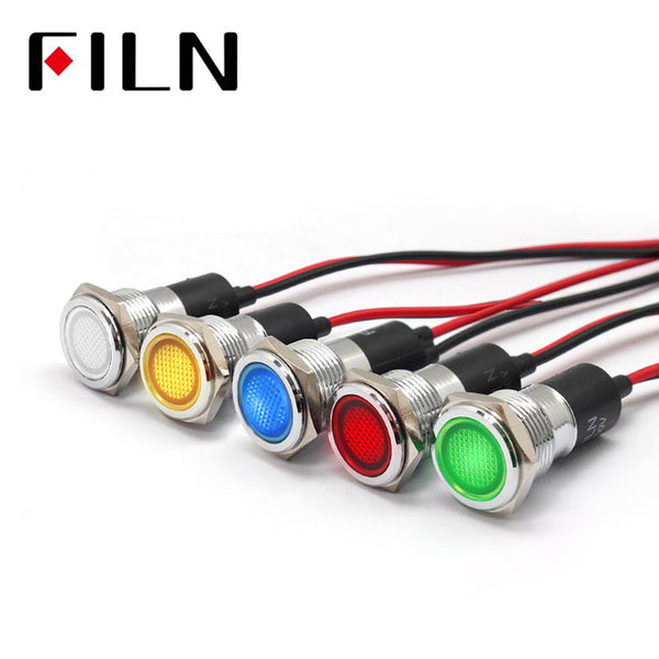 16MM RED LED Bicycle indicating light with a wire Best Price