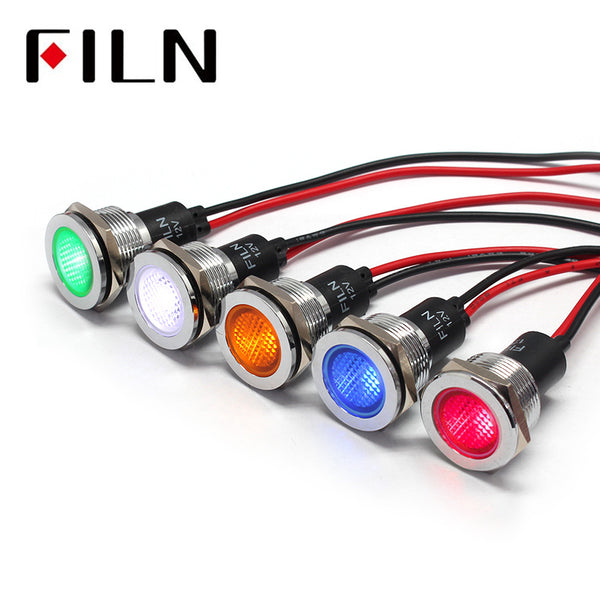 19mm Red LED Pilot Indicator Light with Wire Best Price