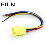 FILN 19mm UL Metal Push Button Switch 6V 12V 24V 110V 220V LED Momentary Latch Stainless Steel anti vandal waterproof  with Power symbol