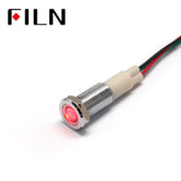 10 MM 110V DOUBLE COLOR FLAT HEAD METAL INDICATOR LIGHT Front