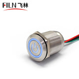 25MM 3A Waterproof Metal Push Button Switch On Sale