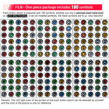 FILN Metal Push Button Switches for for Automotive Boat Marine Truck Car Switch 2Pcs 19MM 3/4" in Red Green Yellow Blue White 12V 24V LED IP67 Waterproof with Momentary or Latching