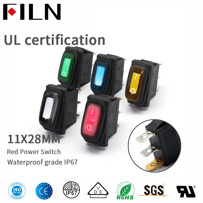 KCD3 Light Waterproof White Marine Rocker Switch FILN FILN Shopify