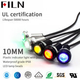 10mm ip68 12v 1w led high-flux indicator light