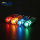 Plastic 10mm LED Indicator Lamp for Panels 12V 220V 2-Pin Snap-in FILN