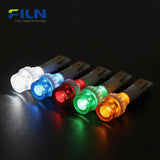 10mm Plastic 12V LED Indicator Lamp PA66 2-Pin High-Head Indicator Light for FILN
