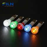 Plastic 10mm 220v Indicator Lights 2-Pin Terminal Screw Mount for Kitchen Equipment FILN
