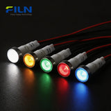 10mm Plastic Indicator Pilot Lamp 220V PA66 Wired Screw Mount FILN