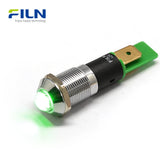 120VAC Indicator Light 12mm 3V-220V Metal High Head Pilot Lamp FILN