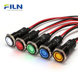 Voyant de signalisation avec fil, lampe témoin métallique LED étanche IP67 pour applications médicales et marines FILN