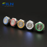 Big Push Button Switch 40mm Metal 5-Pin 3-220V Ring LED Indicator Momentary/Latching FILN