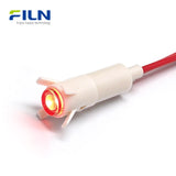 12VDC LED Light 6mm Plastic Indicator Wire Lead Snap-in for Sale FILN