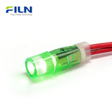 12V Panel Mount LED 6mm Indicator Light Wire Lead Snap-in for Sale FILN