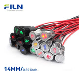 Universal Car Symbol LED Pilot Light Metal Dash Indicator Light | FILN