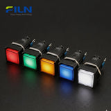 16mm Plastic 220V Pilot Lamp Red PA66 Screw Mount Pin Terminal for FILN