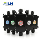 Boîtes de jonction électriques avec interrupteur à bouton-poussoir métallique 20 A étanche IP65 personnalisées en usine FILN