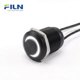 라칭 푸시 버튼 스위치 20A 고전류 스테인리스 스틸 4핀 와이어 리드 산업 제어용 FILN