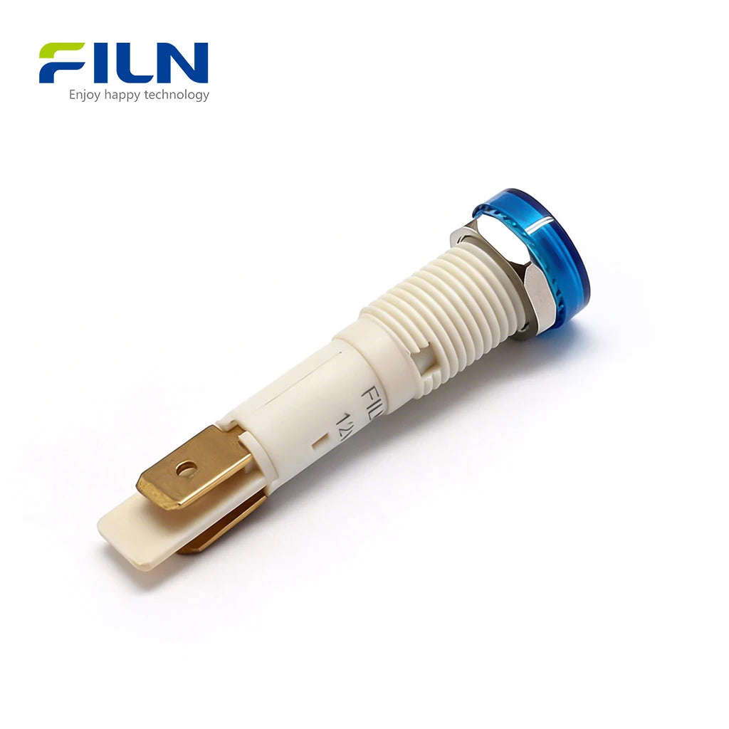 Led Pin Terminal PA66 Plastic 24V LED Indicator Lamp 10mm Pin Terminal Screw Mount for ...