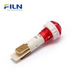 Plastic 10mm 220v Indicator Lights 2-Pin Terminal Screw Mount for Kitchen Equipment FILN