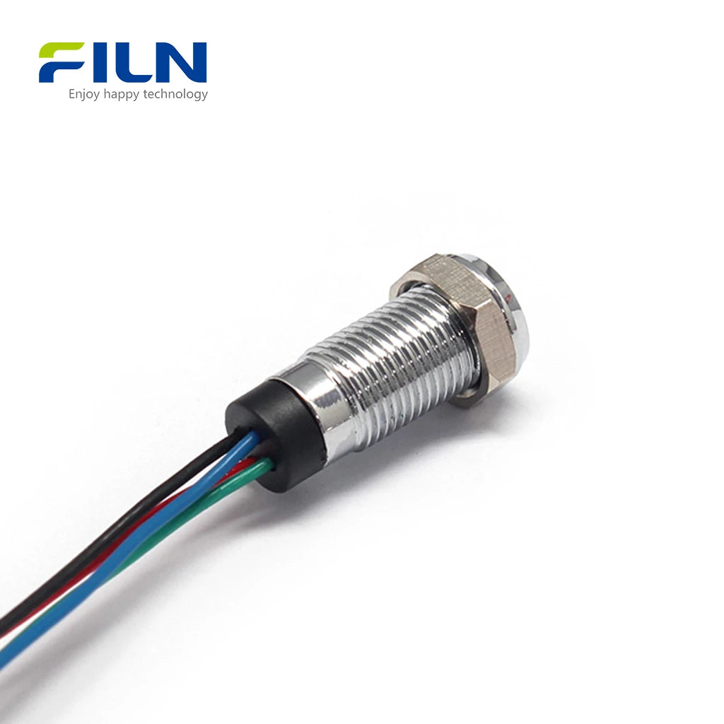 Tri Color Led Rgy Tri-color LED Signal Lamp 8mm IP67 | 12V-220V RGB RGY Status Indicator ...