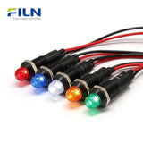 12mm LED Panel Indicator Lights UL IP67 Waterproof Domed Signal Lamp FILN