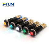 LED Indicator Light Red 10mm Waterproof 12V 24V 220V for Panel Mount FILN