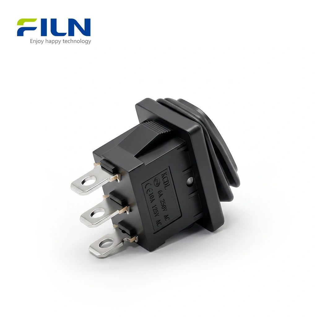 3 Position Mini Rocker Switch 3 Position Rocker Switch ON-OFF-ON No lights MINI Rocker Switch 3-Pin ...