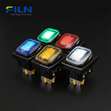 12V Wippschalter Wasserdicht Kunststoff KCD4 4Pin 30A AN-AUS mit LED-Licht UL Wippschalter FILN