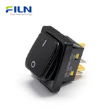 2 Position Rocker Switch Black Non-Illuminated 30x22mm 30A Waterproof KCD4 IP65 FILN