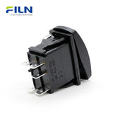 Boat Rocker Switch Black Symbol Illuminated 5PIN KCD4 12V-24V Yacht Power Switch FILN