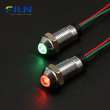 Common Cathode/Anode 2-color Panel Mount Indicator8mm IP67 High Head FILN