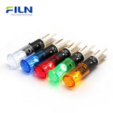 Kontrollleuchte LED 8mm Kunststoff PA66 Flacher Kopf 2-polig Snap-in-Frontplattenmontage FILN