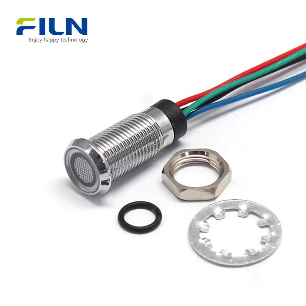 Tri Color Led Rgy Tri-color LED Signal Lamp 8mm IP67 | 12V-220V RGB RGY Status Indicator ...