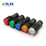 AD16 16mm Plastic Indicator Light 12V 24V 220V Screw Terminal Panel Mount for FILN