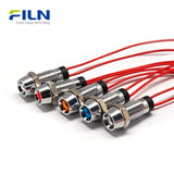 12V Kontrollleuchte 8mm LED Metall Einbaukopf IP67 für CNC-Panel FILN