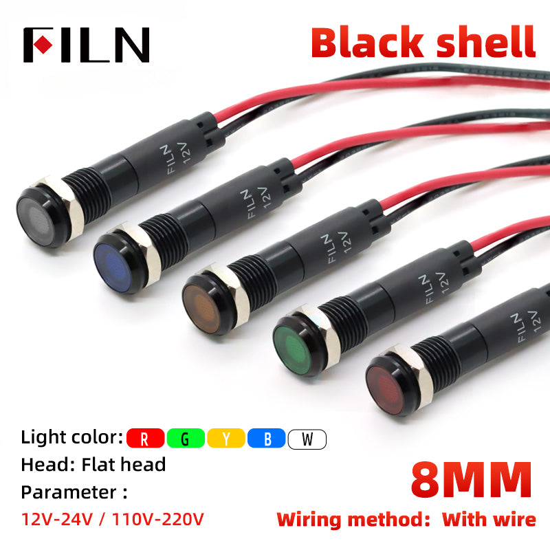 FILN UL Certified 8MM Explosion Proof LED Indicator Light Commercial LED Lights