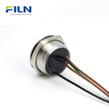 Interrupteur à bouton-poussoir momentané avec anneau LED et connecteur de fil Interrupteur ultra-mince FILN