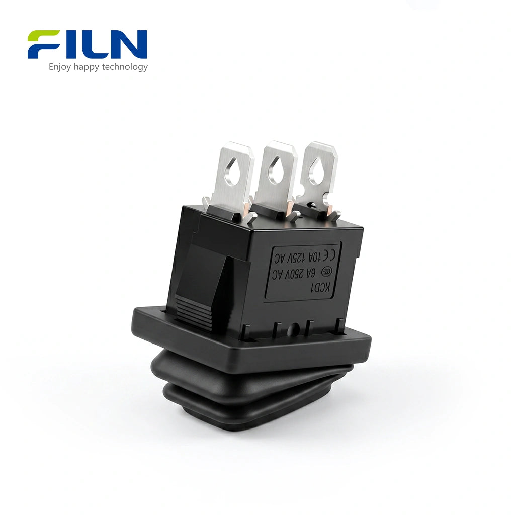 Three Position Rocker Switch 3 Position Rocker Switch ON-OFF-ON No lights MINI Rocker Switch 3-Pin ...