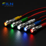 FILN 6MM 12Volt Anzeigeleuchte Konkaver Kopf Mini LED-Anzeigelampe Leuchten