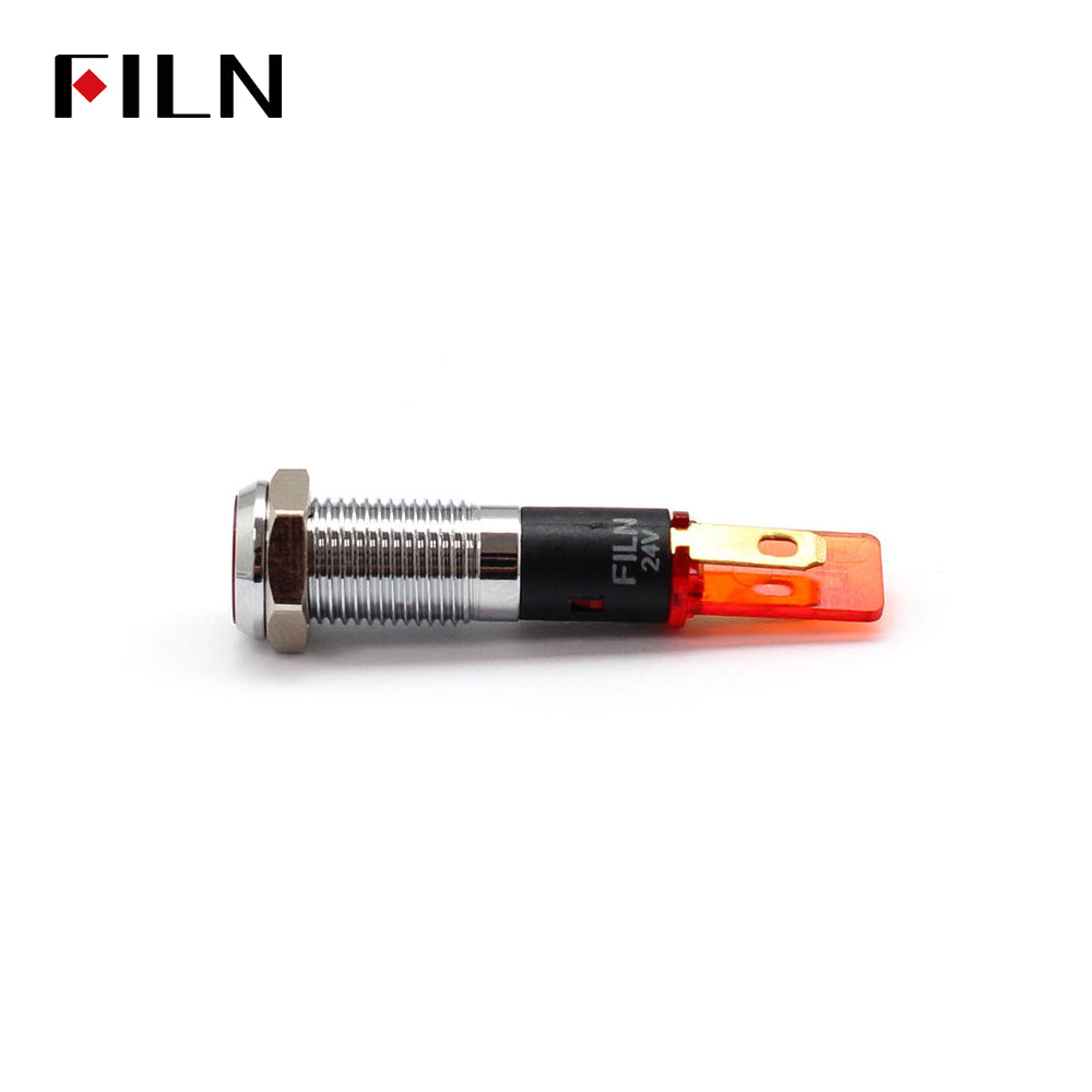 FILN 12 Volt LED Indicator Lights 8MM Waterproof UL Indicator Lamp