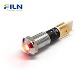 LED Indicator Light Red 10mm Waterproof 12V 24V 220V for Panel Mount FILN