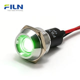 LED Light Panel 12V Indicator 22mm Concave Head Pre-wired Signal Lamp FILN