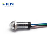 Panel Mount RGB Pilot Light | 8mm IP67 Waterproof LED Indicator for CNC & Marine FILN