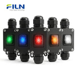 Boîtier de dérivation IP65 étanche avec interrupteur à bascule LED KCD1 borne 3 broches - FILN Personnalisé