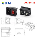 AC-14-13 Power Socket with Rocker Switch: 2-in-1 IEC 320 C14 Inlet Solution